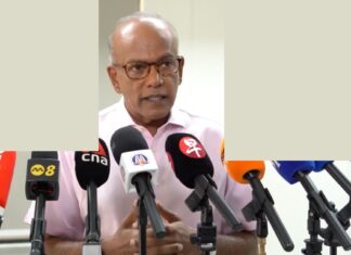 Police to Look Into Racist Comments About Singaporeans Missing in Nepal and SIA-Air India Issue Senior Minister K Shanmugam speaking at a media doorstop after directing police to investigate racist online comments