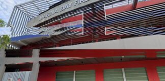 Exterior of Marina Bay Fire Station in Singapore