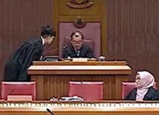 Speaker Seah Kian Peng Apologises After Appearing to Fall Asleep During Parliament Sitting Parliament livestream still of Speaker Seah Kian Peng appearing to nod off in the Speakers chair