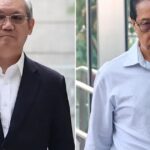Archive file photo of former Sembcorp Marine executives Wong Weng Sun and Lee Fook Kang (Lianhe Zaobao) — not today’s court scene