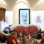 Memorial portrait of Ng Lye Poh, known as Sheng Siong Grandma, at her wake