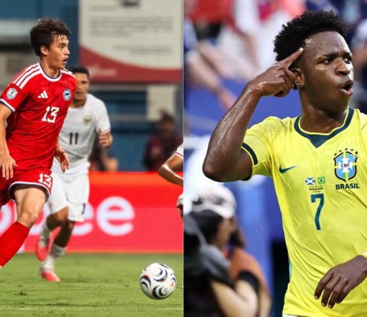Singapore footballer and Brazil star Vinicius Junior composite for National Stadium friendly