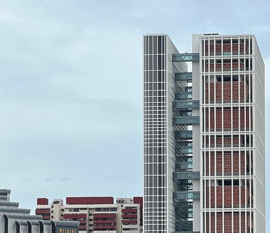 State Courts Towers in Singapore, illustrating a criminal sentencing case