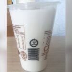 Sealed cup of soy milk with Singapore BCRS 10-cent deposit mark