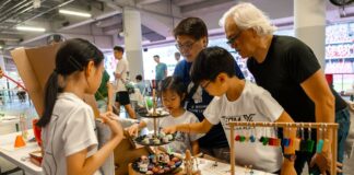Makers market and community activities at National Stadium Experience