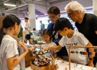 Makers market and community activities at National Stadium Experience