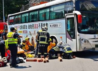 Taichung road bus incident related to Singaporean grandmother trapped under bus while holidaying in Taiwan