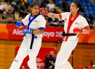 Tiffany Teo Wins Singapore’s First Gold at 2026 Asian Games After MMA Final Goes to Overtime Tiffany Teo of Singapore striking during Asian Games 2026 MMA (SNOC/Kong Chong Yew via ActiveSG)