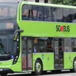 Tower Transit Driver Becomes Unresponsive Near Hougang Bus Stop; Passenger Pulls Handbrake to Stop Bus Safely Singapore Service 854 SG Bus double-decker similar to Tower Transit route in Hougang medical-emergency case