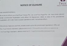 True Fitness gym brand and closed Singapore fitness centres consumer story
