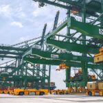 2 Workers Die After Work Platform Falls Into Sea at Tuas Port PSA Tuas Port quay cranes and AGVs related to workplace deaths after workers fell into the sea