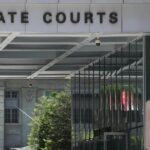 State Courts entrance exterior (Zaobao OG) — non-literal venue; not an incident photo of Ng Chye Huay