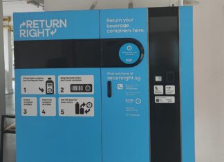 Grace Fu: Taking BCRS Bottles & Cans From Public Bins Is Illegal A Return Right reverse vending machine for the Beverage Container Return Scheme in Toa Payoh