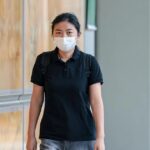 Sun Beibei arriving at court in September 2026 (Photo: Lianhe Zaobao)