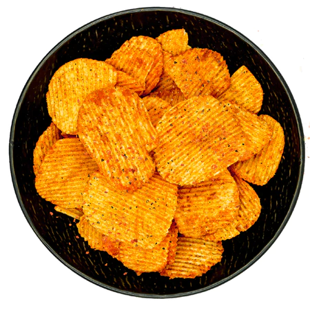 The Golden Duck Sichuan Mala Hot Pot Flavoured Potato Ridges 95g