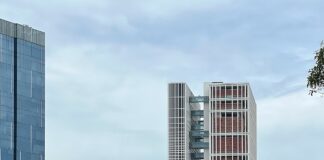Exterior of State Courts Towers, Singapore