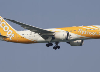 Ex-Scoot crew member jailed 11 months for taking nearly S$65,000 Scoot Boeing 787 Dreamliner in yellow livery flying in the air