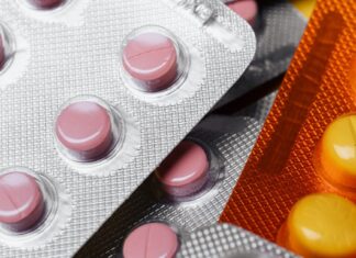 Blister packs of pills (non-literal stock; not the Geylang stalls)