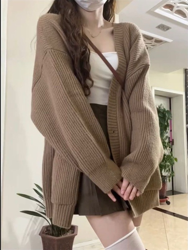 Korean Oversized Knit Cardigan