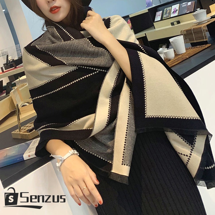 Thick Office Imitation-Cashmere Shawl