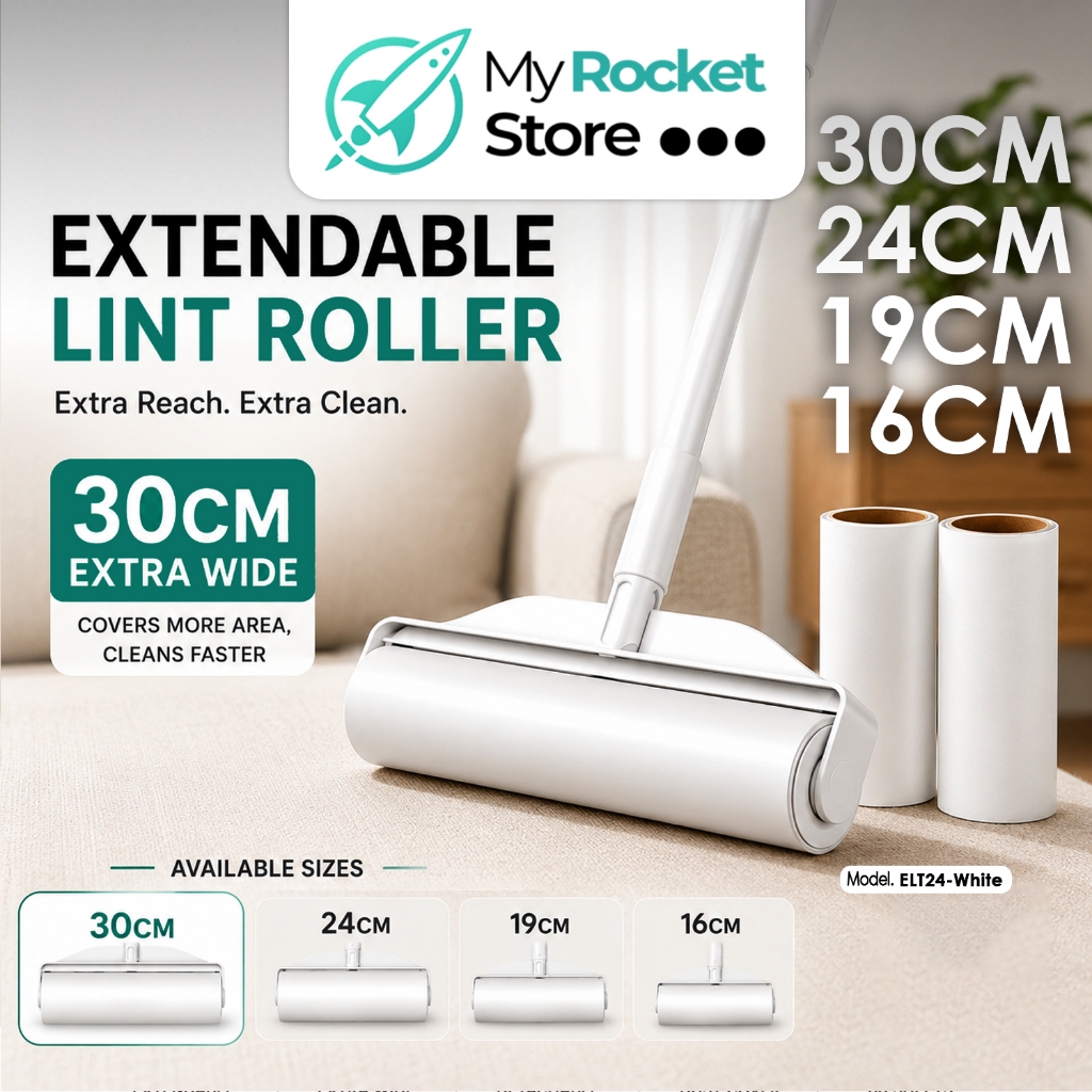 Extendable-Handle Lint Roller