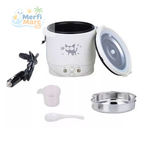 MerliMart Car-Mounted Mini Rice Cooker