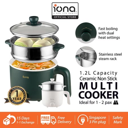 IONA 1.2L Ceramic Mini Multi Cooker