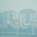 Haze Worsens as Eastern Singapore Also Enters Unhealthy Range; PM2.5 Elevated Islandwide Thick haze shrouding condominiums and the bridge at Tanjong Rhu, Singapore, in September 2026 (Photo: Robert Sim / Wikimedia Commons, CC BY-SA 4.0)