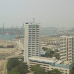 File photo of haze over Tanjong Pagar Terminal and the city fringe in Singapore in late September 2026 (Photo: ZKang123 / Wikimedia Commons, CC BY-SA 4.0)