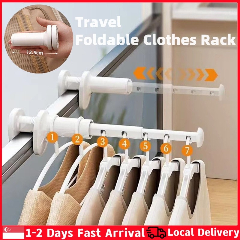 Foldable Travel Clothes-Hanging Racks (3-Piece Pack)
