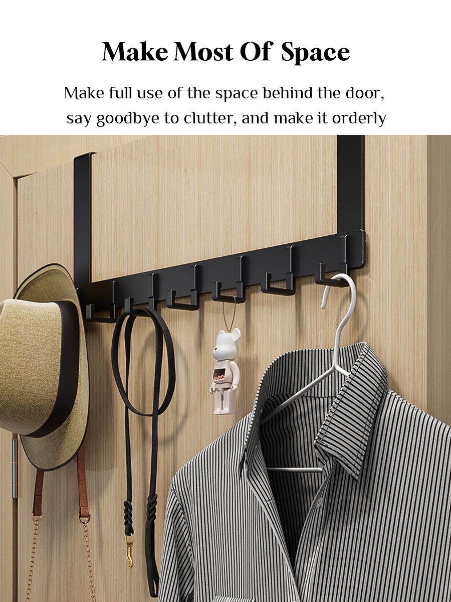 No-Drill Over-the-Door Hooks
