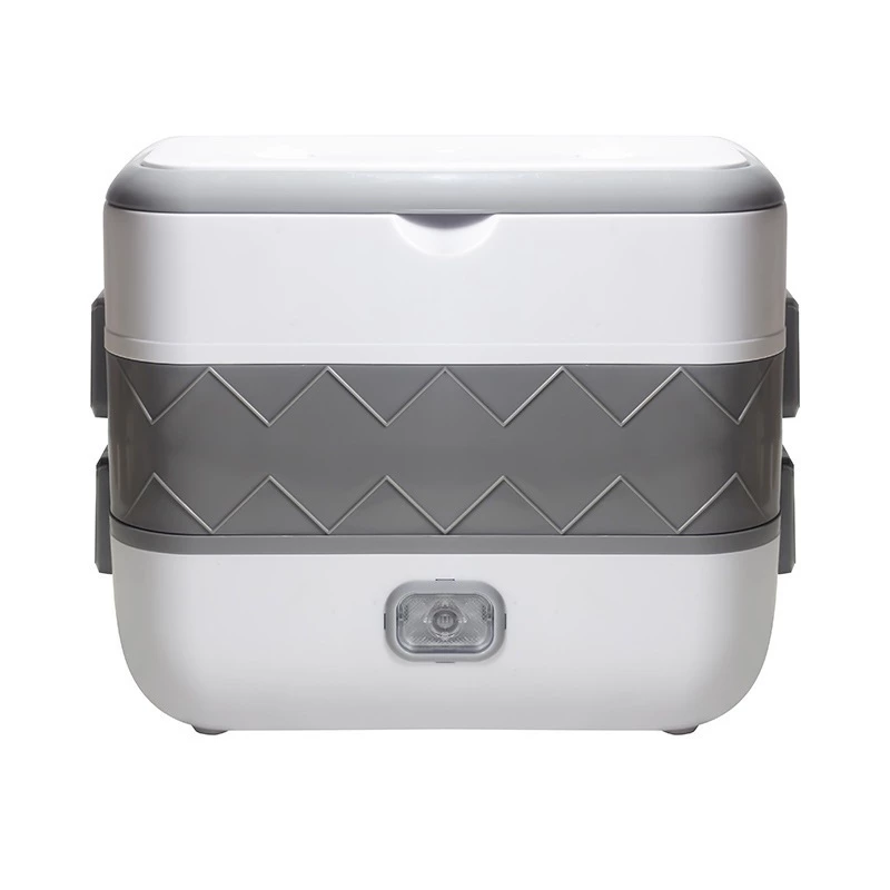 Double-Layer 350W Plug-In Electric Heating Lunch Box Steamer
