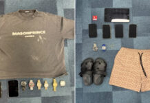 Four Men Arrested in 16-Hour Operation Over Alleged Laundering of At Least S$300,000 Police photos of seized phones, watches and clothing from money laundering operation