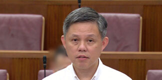 Coordinating Minister for Public Services Chan Chun Sing speaking in Parliament on 6 Oct 2026 (Image: Parliament video via 8world)