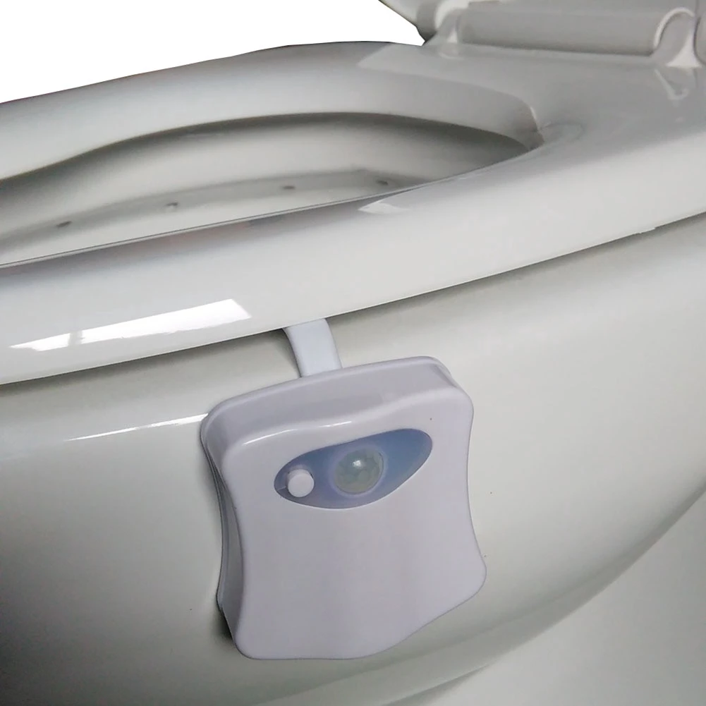 Motion-Activated Toilet Bowl Night Light (8 Colours)