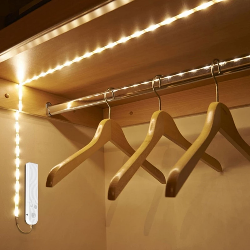 Motion Sensor LED Light Strip (2m, Warm White)