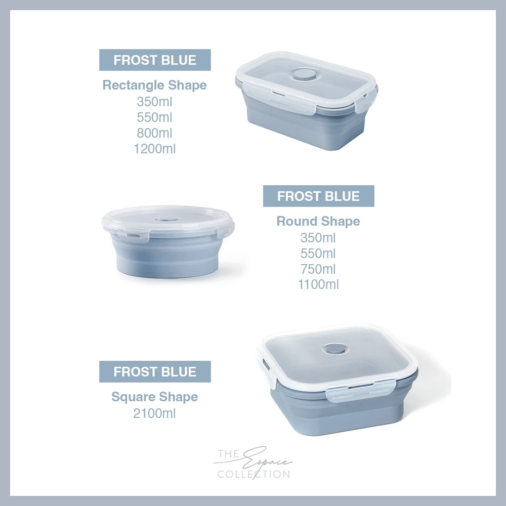 ESPACE FRANC Collapsible Silicone Food Container