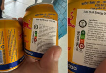 Some Imported Red Bull Cans Cannot Get Machine Deposit Refunds; Importer to Handle Refunds Manually Close-up of imported Red Bull Energy Drink 250ml cans and label