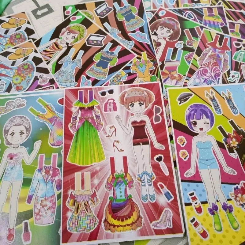 6. Retro 90s Cut-Out Paper Dress-Up Dolls