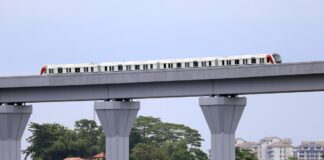 RTS Link CRRC Zhuzhou train on trial for the Johor Bahru-Singapore cross-border rail link