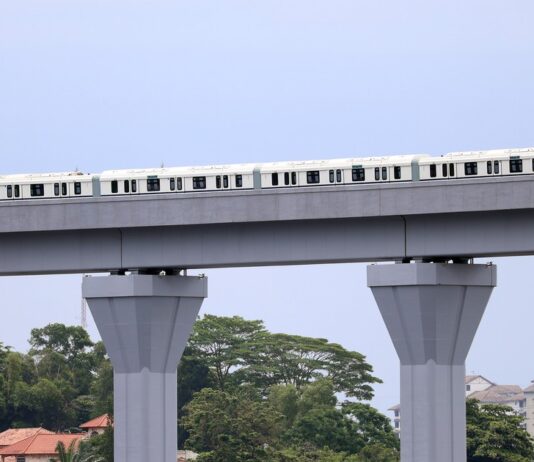 Johor Bahru-Singapore RTS Link Passenger Service Delayed to February 2027 RTS Link CRRC Zhuzhou train on trial for the Johor Bahru-Singapore cross-border rail link