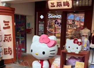 11 Singapore Bakeries and Cake Businesses Publicly Apologise to Sanrio Over Counterfeit Character Products Chinatown Sanrio storefront with Hello Kitty statue (Google Maps / Tatsuya I. via 8world)